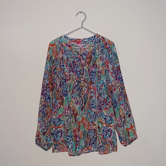 Lilly Pulitzer Elsa - rare pattern what a catch - Picture 2 of 7